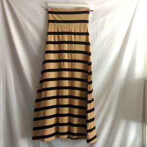 Striped Maxi Skirt Dress